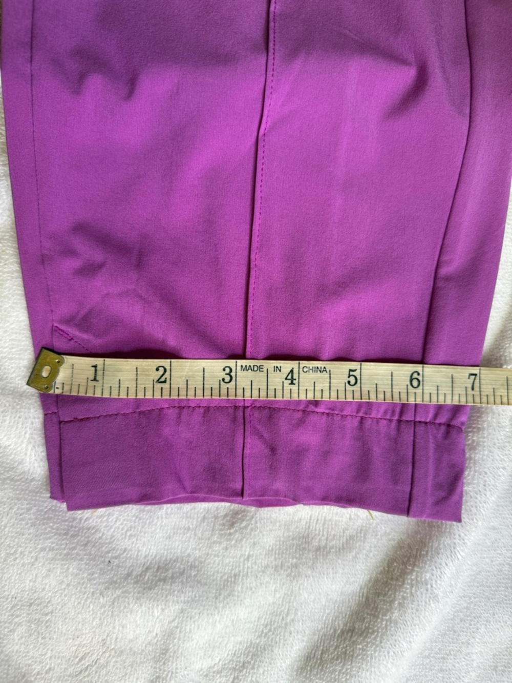 Athleta Brooklyn Heights Vienna Slim Pants Jazzy Purple High Rise Trouser Size 4 - Picture 12 of 15